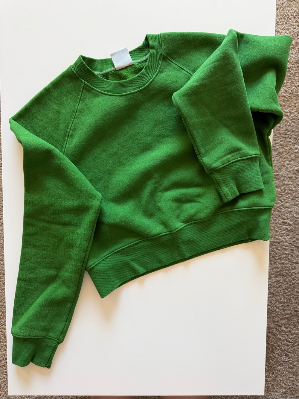 TNA Green Crewneck cropped Sweatshirt